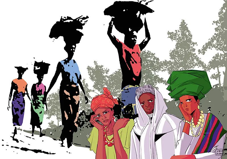 Bild der Künstlerin Gift Amarachi Ottah für den Weltgebetstag 2026 aus Nigeria