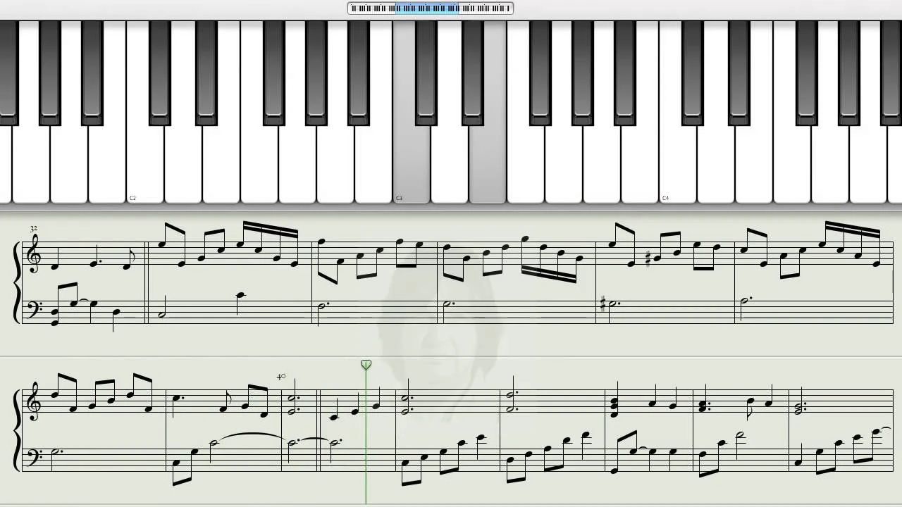 How to play  Morning has broken - Cat Stevens  on the Piano