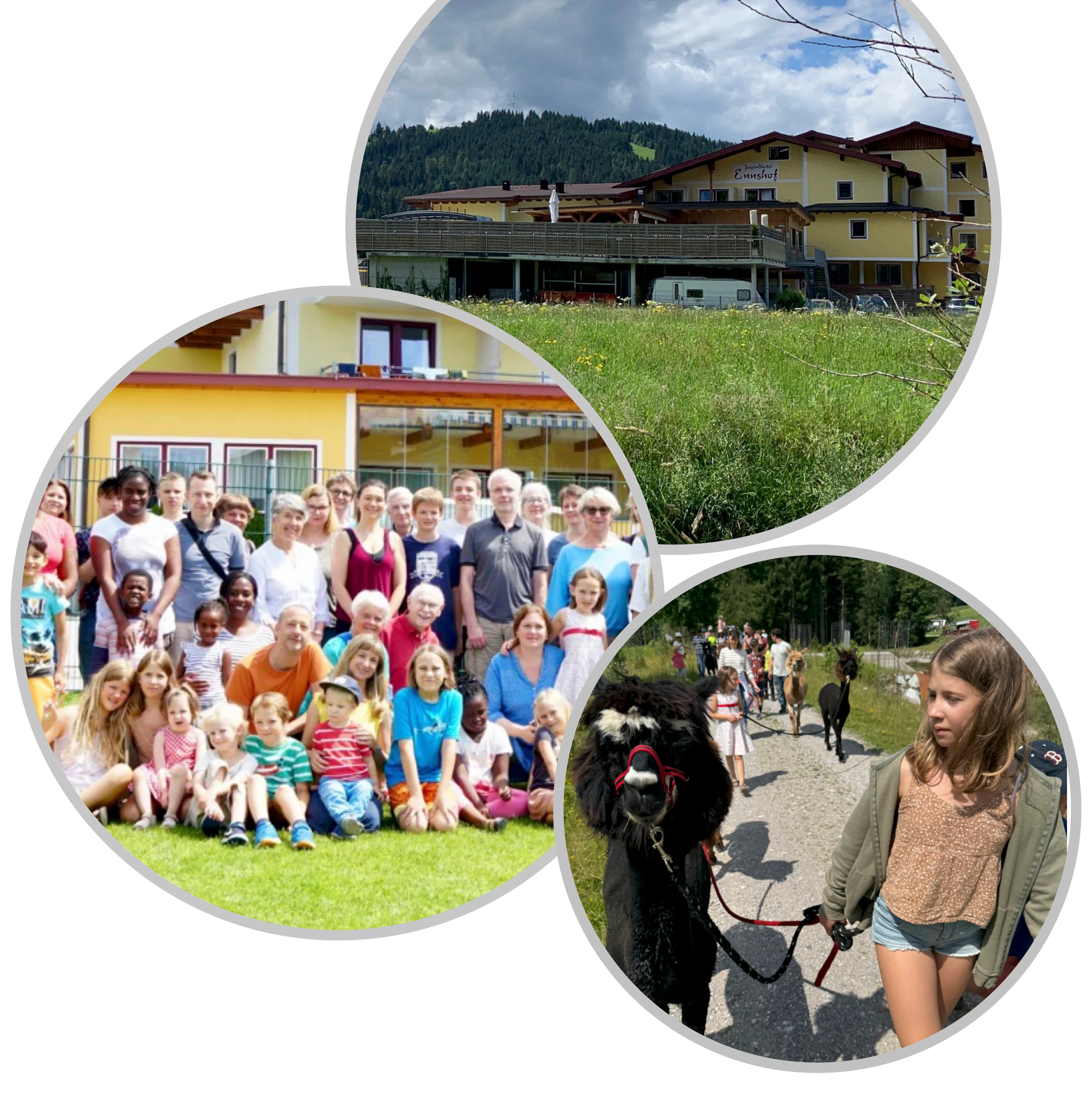 Fotocollage von der Sommerfreizeit 2024