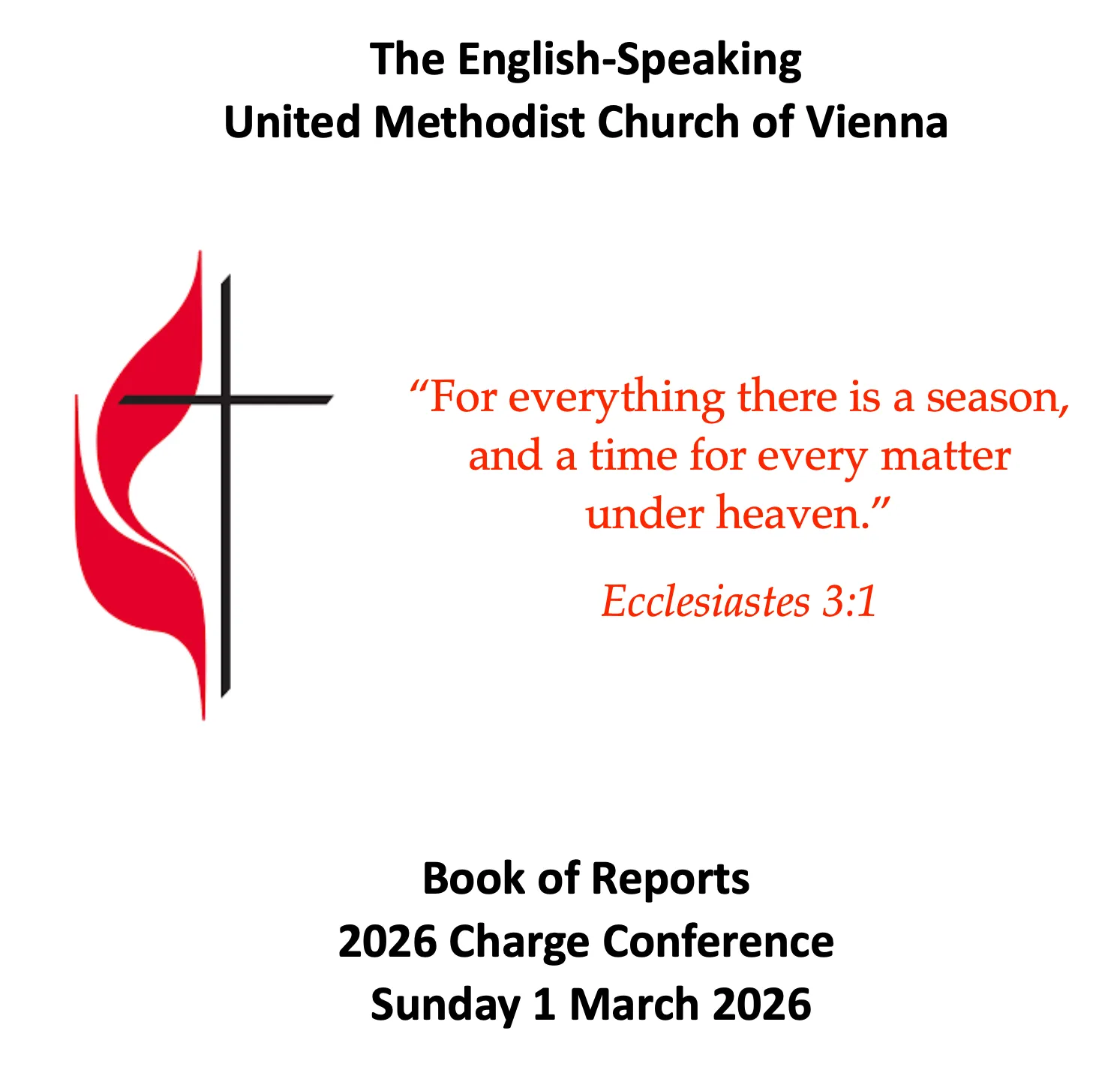 Charge Conference 2026 to Meet on Sunday 1 March