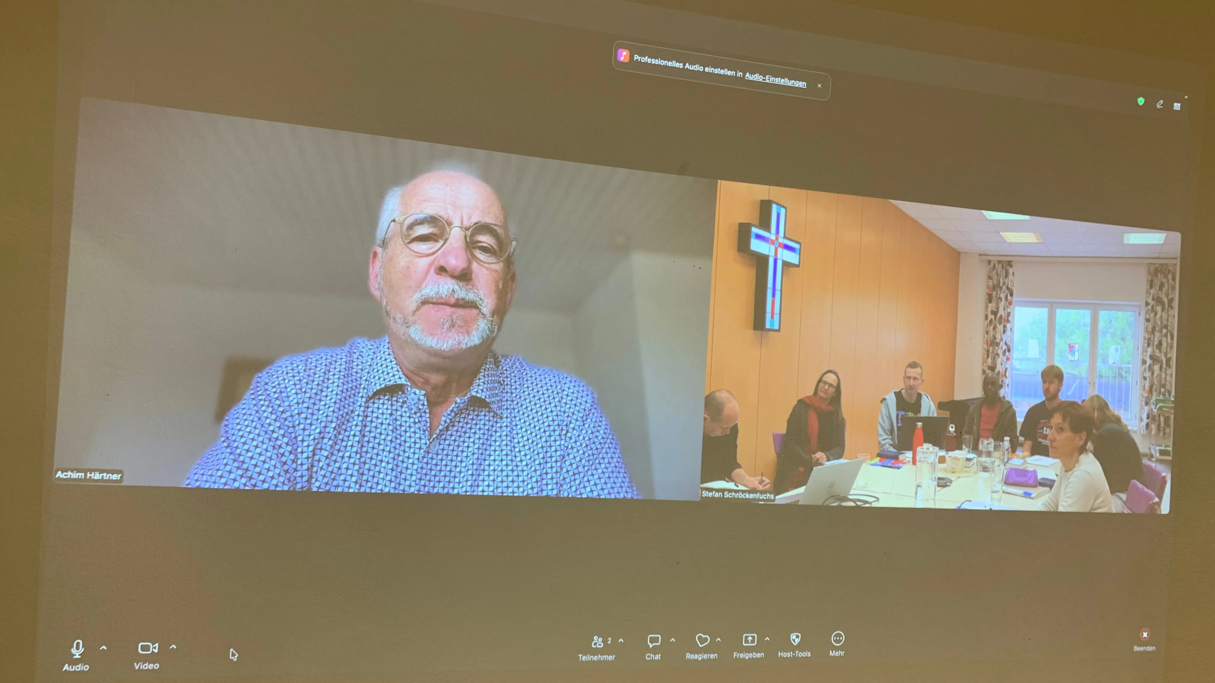 Achim Härtner und Teilnehmende Online